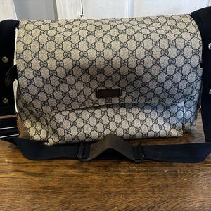 GUCCI Diaper Bag Navy